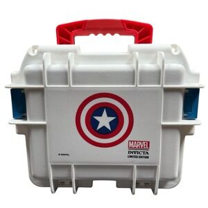 Marvel Captain America Invicta 3 Watch Travel Case/ Impact Box w/Foam Inserts